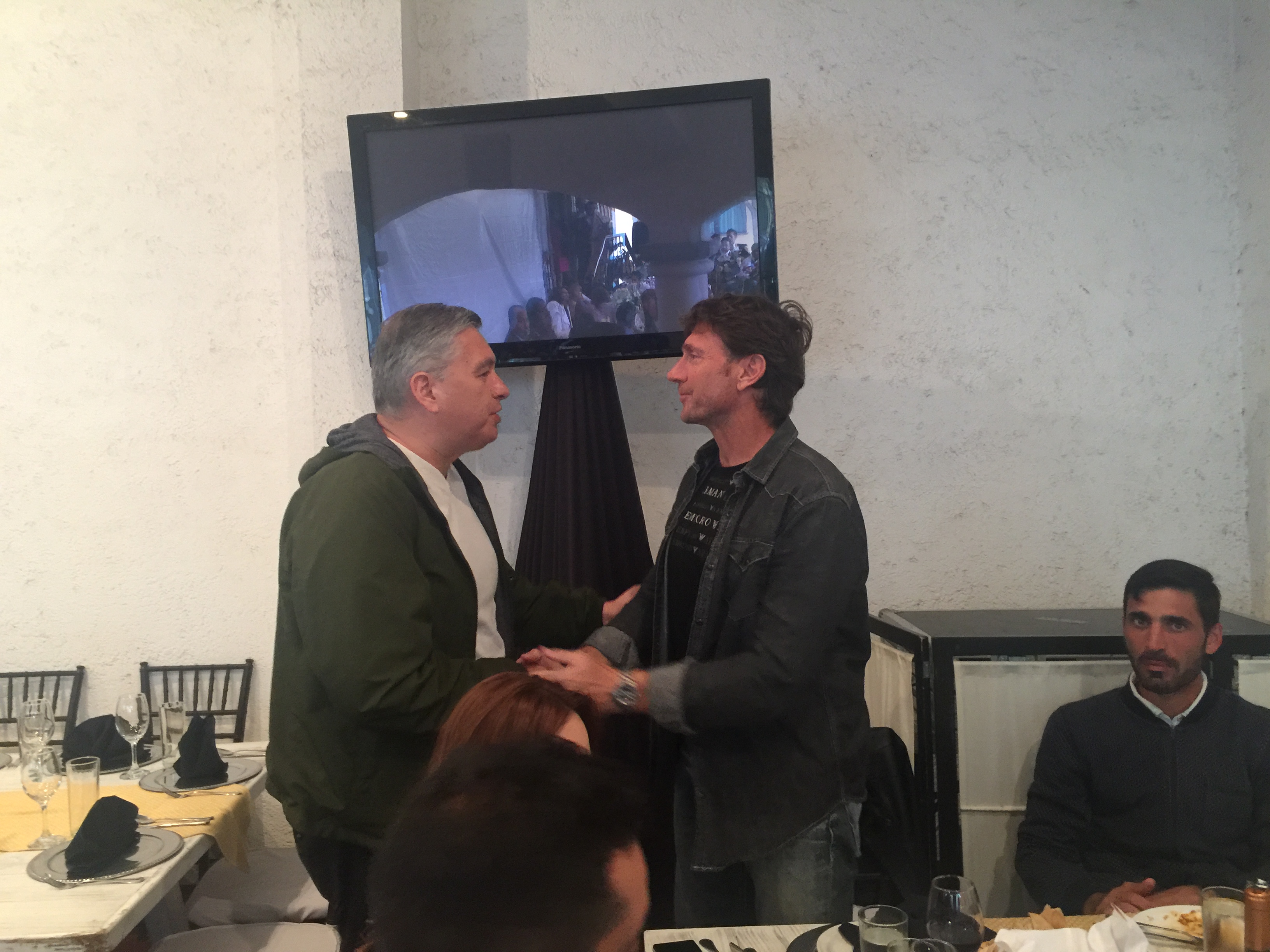 Con Hernán Cristante