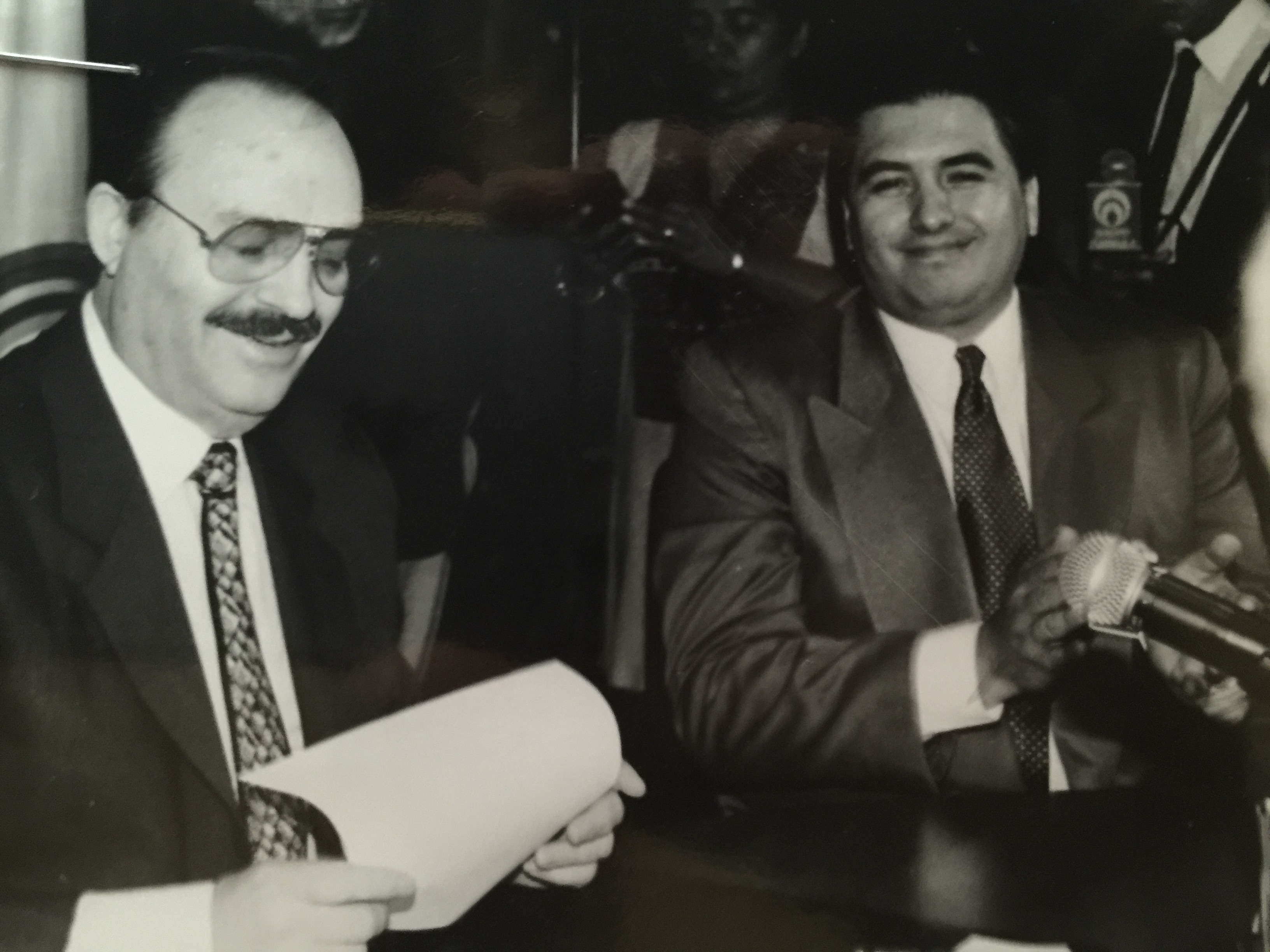 Con Mario Vázquez Raña